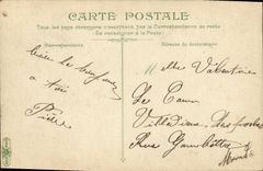 VINTAGE POSTCARD Bateau the life of the sailor Pointage D a gun has shooting fast