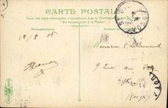 El barco de la POSTAL de la VENDIMIA la vida del marinero los varios comportamientos tiene borde