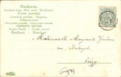 CPA Fantaisie Fleurs Trefle a 4 feuilles Fer a cheval