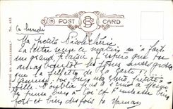 VINTAGE POSTCARD Fantaisie Child Mom will be content when she sees me whether beautiful