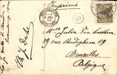 VINTAGE POSTCARD Fantasy Children Horn D abundance