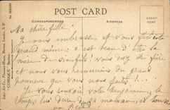 VINTAGE POSTCARD Fantaisie Child Just borned has girl