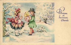 CPA Fantaisie Enfants Bonen annee