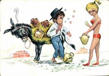 MODERN CARD Fantasy Children Horse