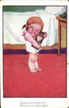 VINTAGE POSTCARD Fantasy Child When it returns T Militaria