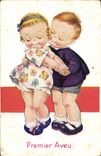 VINTAGE POSTCARD Fantasy Children First consent