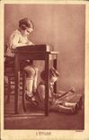 VINTAGE POSTCARD Fantasy Children L study