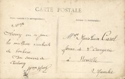 VINTAGE POSTCARD Fantaisie Man Lives Sainte the Marie