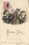 VINTAGE POSTCARD Fantasy Twin Children