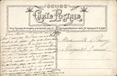 CPA Fantaisie Femme Lettre H