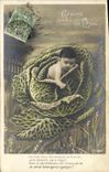 VINTAGE POSTCARD Fantaisie Child Granulates cabbage