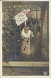 VINTAGE POSTCARD Fantaisie Child Sold Baby has to deliver continuation