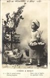 VINTAGE POSTCARD Fantasy Fermiere Child and marquis