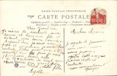 VINTAGE POSTCARD Fantasy Child Small mother