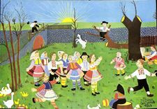 MODERN CARD Fantasy Children Goat