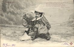 VINTAGE POSTCARD Fantasy Frimousses Child