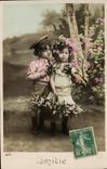 VINTAGE POSTCARD Fantasy Children Friendship
