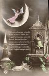 CPA Fantaisie Enfant Ange Lune