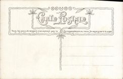 VINTAGE POSTCARD Fantasy Large Child mother Prayer of the evening