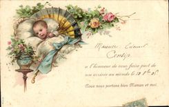 VINTAGE POSTCARD Fantasy Child Baby Range