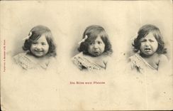 VINTAGE POSTCARD Fantasy Children Of the laughter to the tears