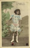 VINTAGE POSTCARD Fantaisie Child lives the twin wheel