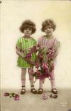 CPA Fantaisie Enfants Jumeaux Jumelles 