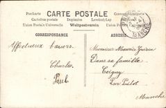 VINTAGE POSTCARD Fantasy Child Small marine Future sailor