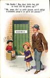 VINTAGE POSTCARD Fantasy Child oh daddy has just the little servant boy