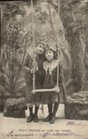 CPA Fantaisie Enfants Balancoire 
