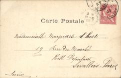 VINTAGE POSTCARD Fantasy Child and large mother