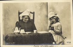 CPA Fantaisie Enfant et grand mere