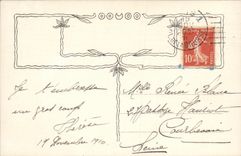 VINTAGE POSTCARD Fantaisie Children Marriage the woman owes obedience has her husband