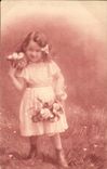 VINTAGE POSTCARD Fantasy Child Eggs Flowers