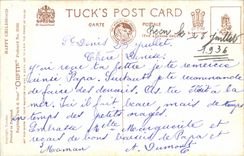 VINTAGE POSTCARD Fantasy Child Happy childhood