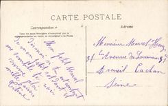 VINTAGE POSTCARD Fantasy Child At the border Dove Militaria Palm tree