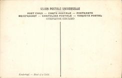 VINTAGE POSTCARD Fantasy Child Frans Halls Head D child