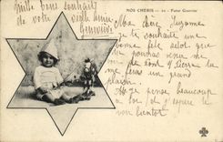 VINTAGE POSTCARD Fantasy Child Our warlike Futur darlings
