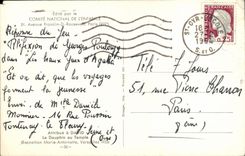 CPSM Fantasy Child David the dolphin with the temple Marie Antoinette Versailles