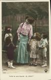 VINTAGE POSTCARD Fantasy Children Here the commercial one of pleasures