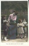 VINTAGE POSTCARD Fantaisie Children Is necessary pleasures for all the old ones