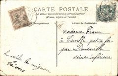 VINTAGE POSTCARD Fantasy Child in a barrel