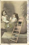 VINTAGE POSTCARD Fantasy Children Eggs