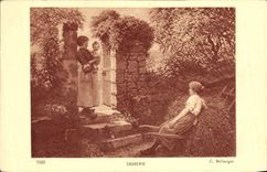 CPA Fantaisie Femmes et Enfant Causerie