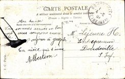 VINTAGE POSTCARD Fantasy Child flowered Cart