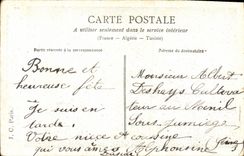 CPA Fantaisie Enfant Charrette Fleurie 