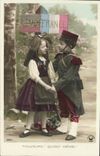 VINTAGE POSTCARD Fantasy Children Germany Militaria France