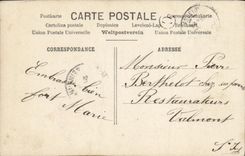 VINTAGE POSTCARD Fantasy Child the doll s tea party Dogs