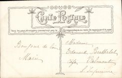 VINTAGE POSTCARD Fantasy Child Flower of France