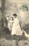 CPA Fantaisie Femme et Enfant Suzanne en veut 